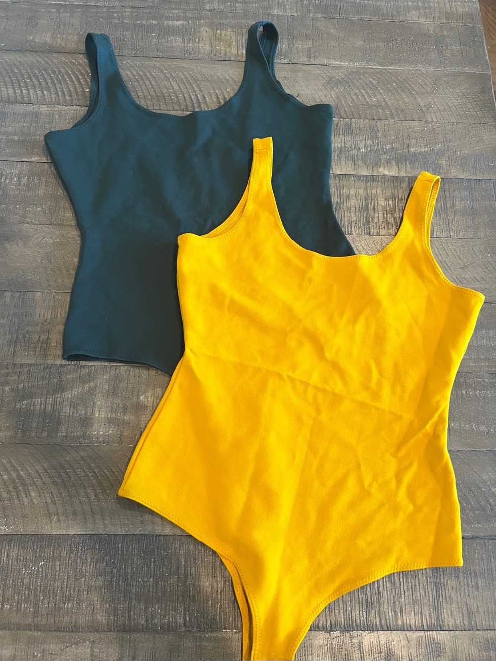 Shinestar Kids One-Piece Swimsuits - Yellow and Dark Green